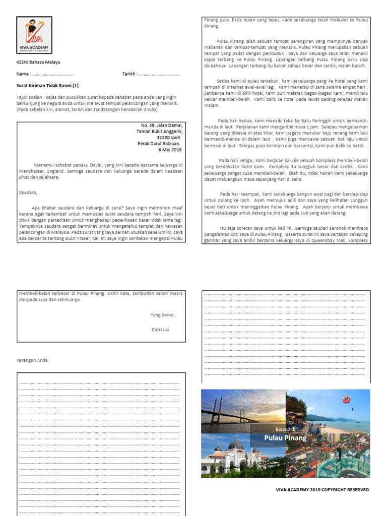 Pt3 Surat Kiriman Tidak Rasmi Pdf