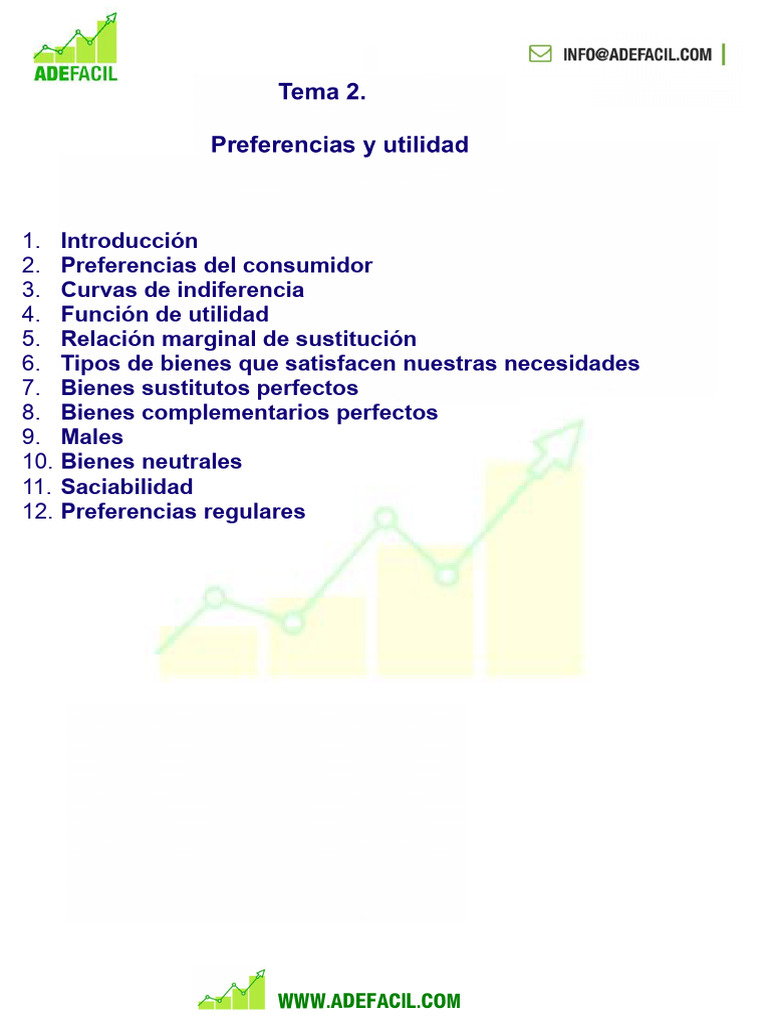 Preferencias y Utilidad del Consumidor | PDF | Utilidad | Microeconomía