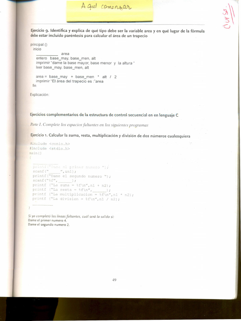 Ejercicios Del Libro Azul | PDF