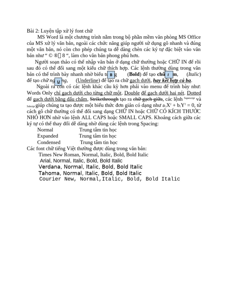 Italic CH Nghiêng | PDF