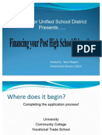 Financing Your Post High School Education 2012