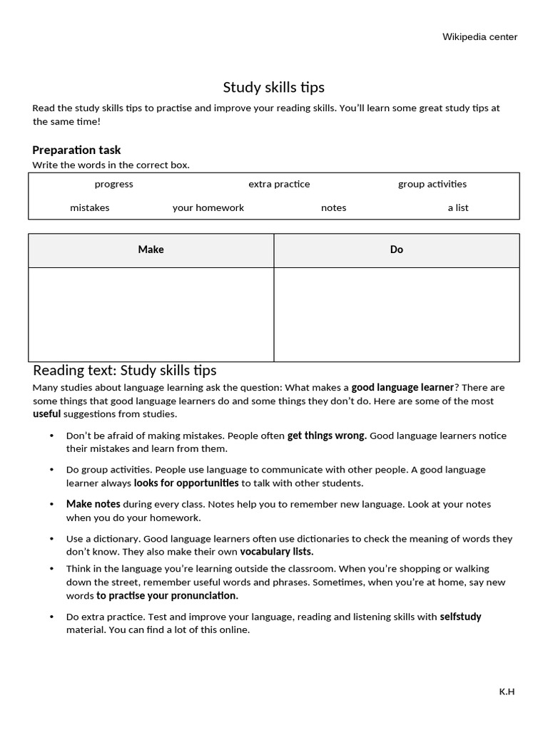 Reading Study Skills | PDF | Study Skills | Learning