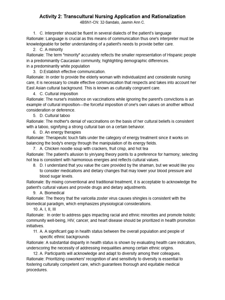 Culturally Competent Nursing in China | PDF | Traditional Chinese ...