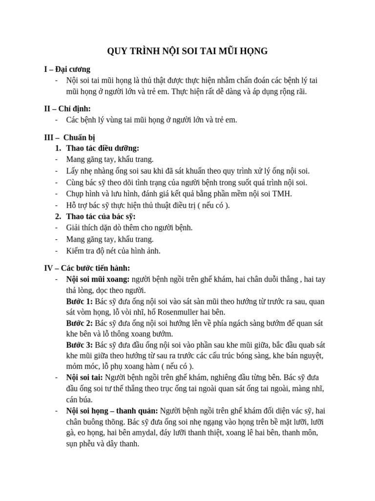 Quy Trình NS TMH | PDF