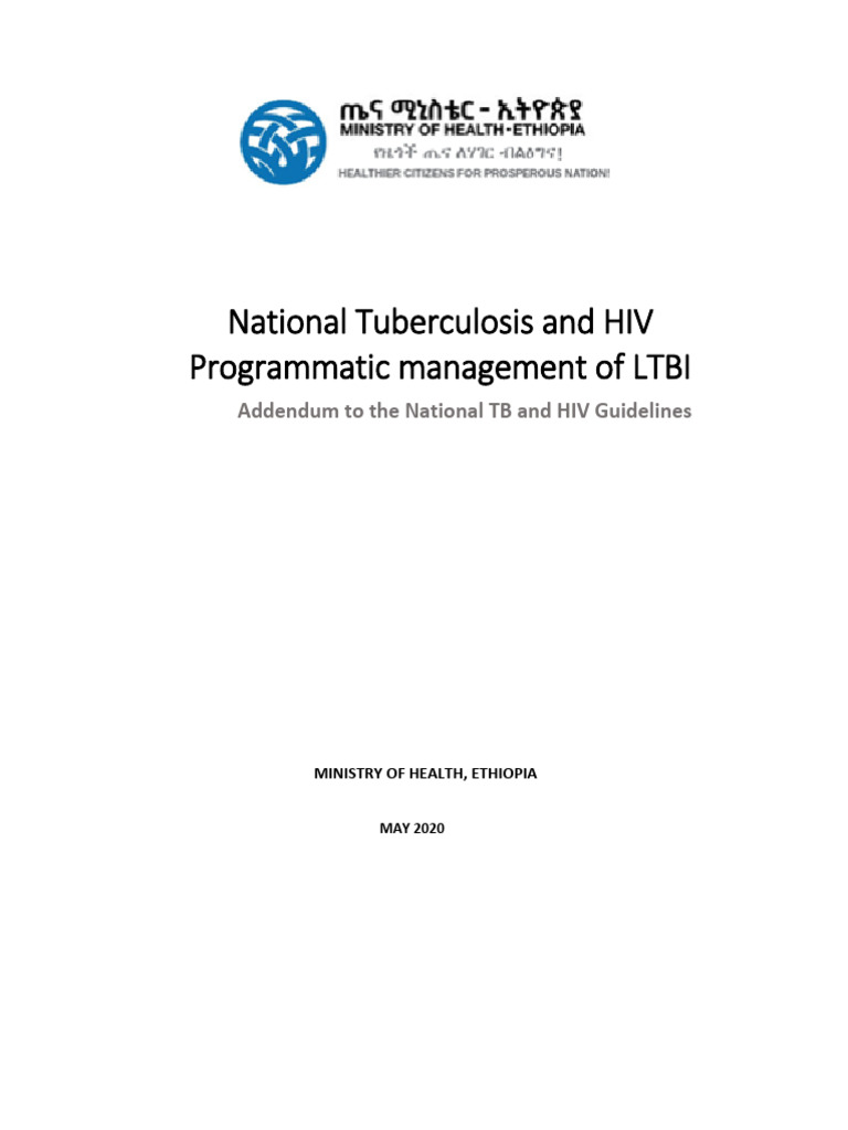 Ethiopia's LTBI Management Guidelines | PDF | Tuberculosis | Clinical ...