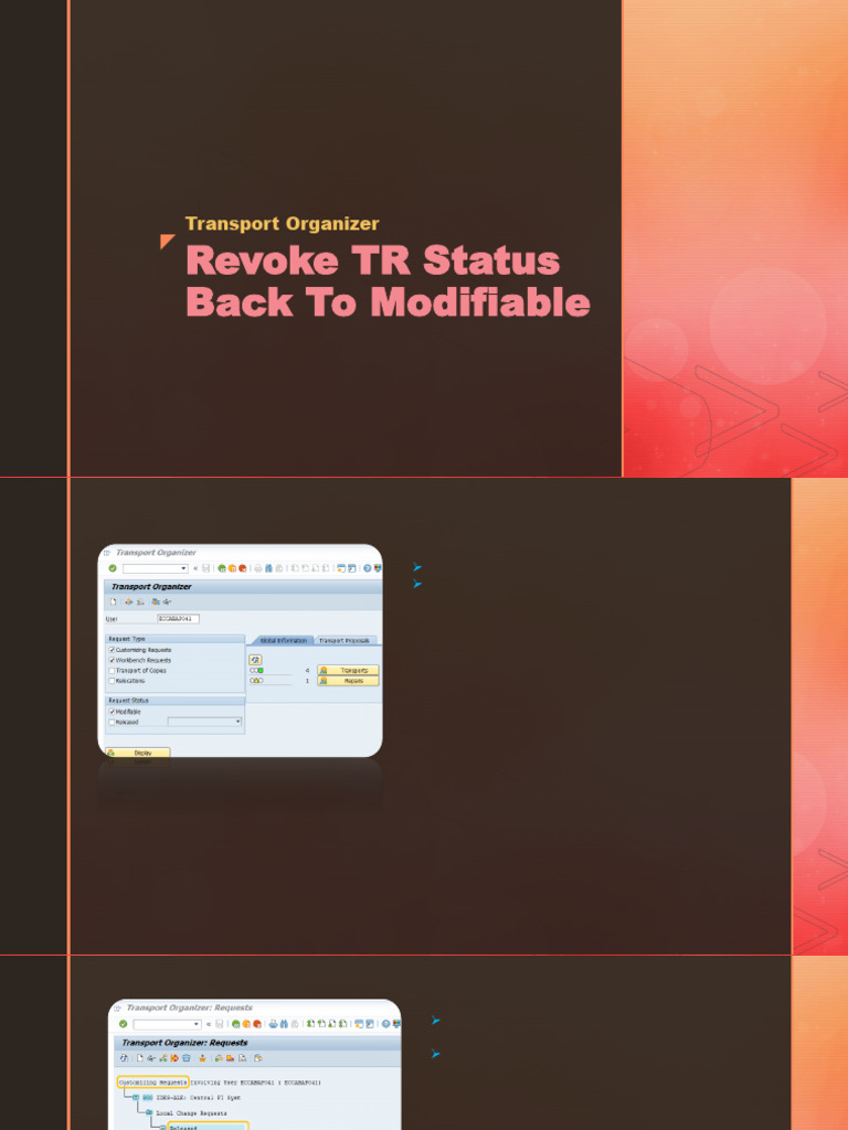 Revoke TR To Modifiable Status | PDF | Business