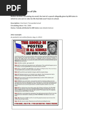 Bill Gates 11 Rules of Life