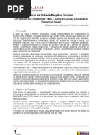 Ciclos de Vida de Projetos Sociais