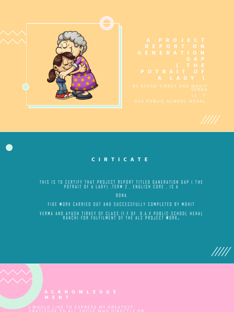 A project report on generation gap pdf wellness