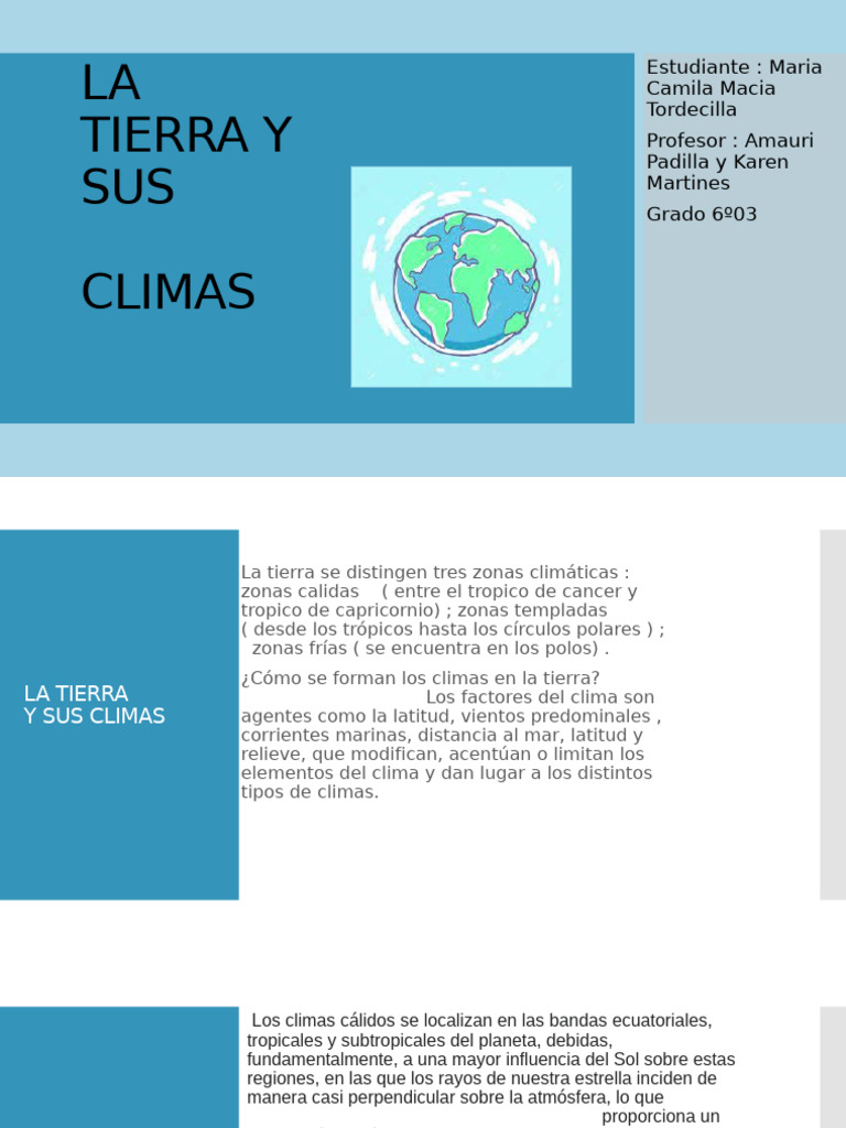 Zonas Climáticas de la Tierra | PDF | Clima | Zona tropical