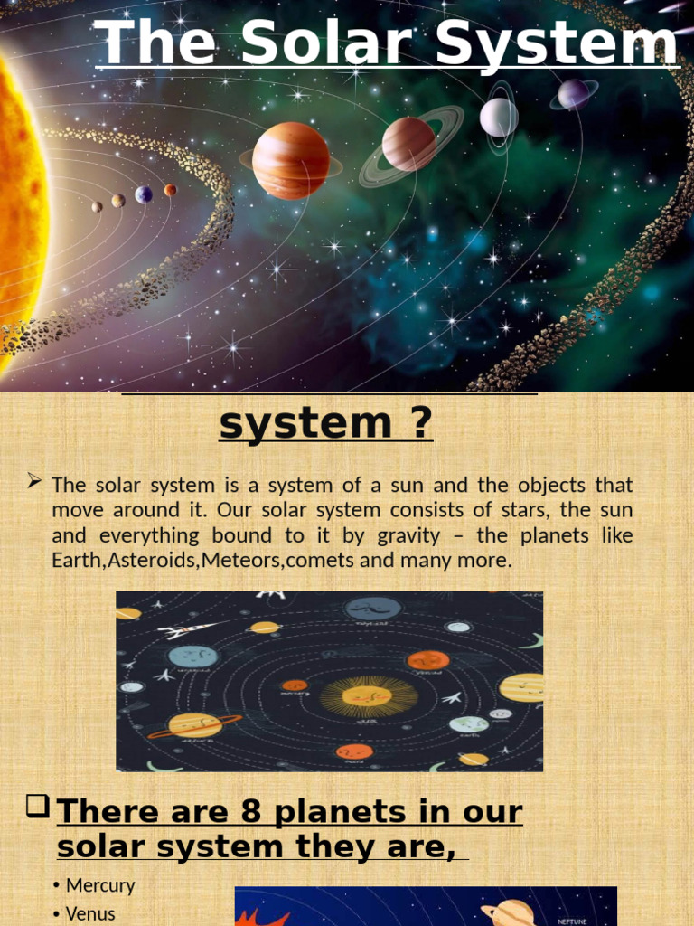 My First Presentationnn PP TR | PDF | Solar System | Planets