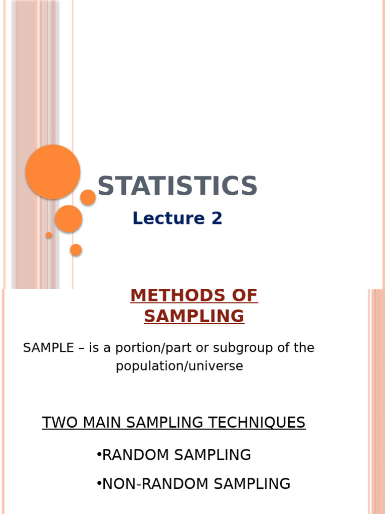 Sampling Methods in Statistics Explained | PDF | Sampling (Statistics ...
