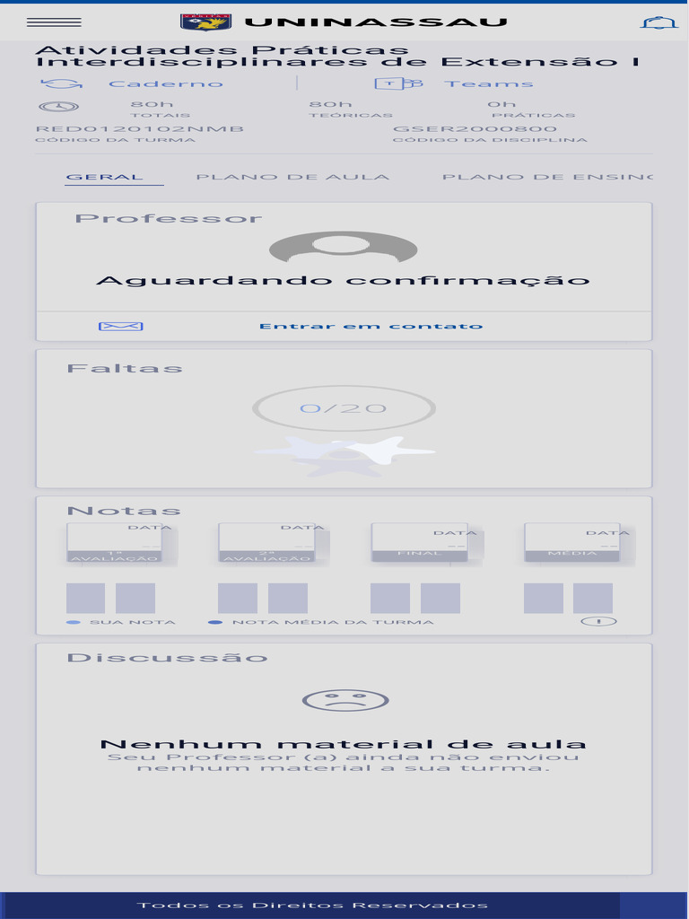 Disciplina Interna Portal Do Aluno Grupo Ser Educacional | PDF