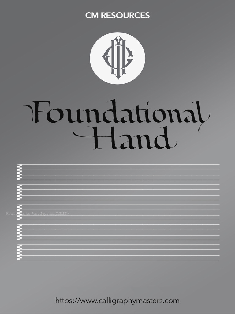 Foundational Hand Calligraphy Guide | PDF