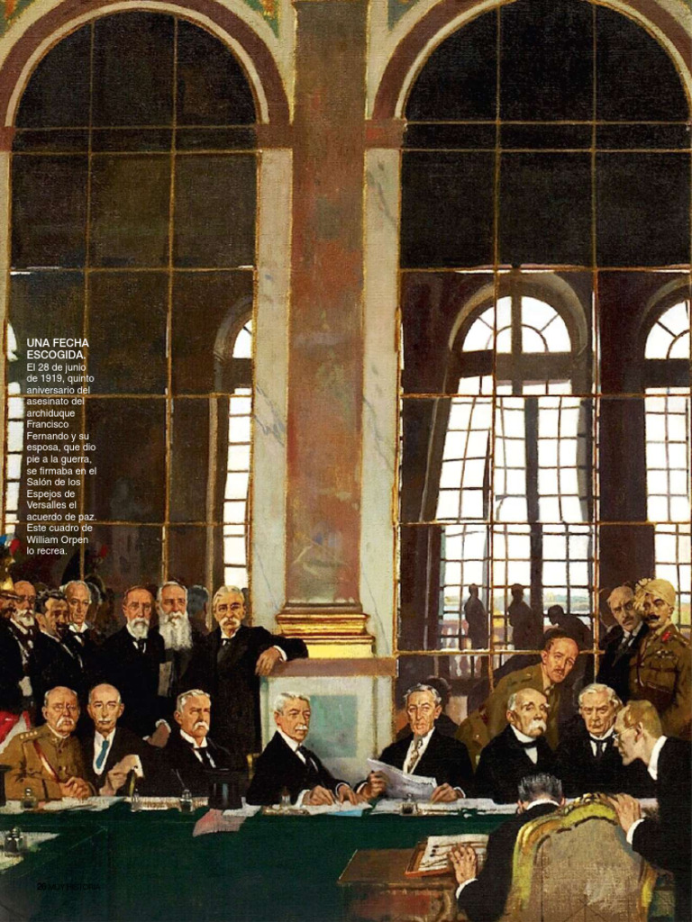 100 Años Del Tratado De Versalles Pdf Woodrow Wilson Liga De Las