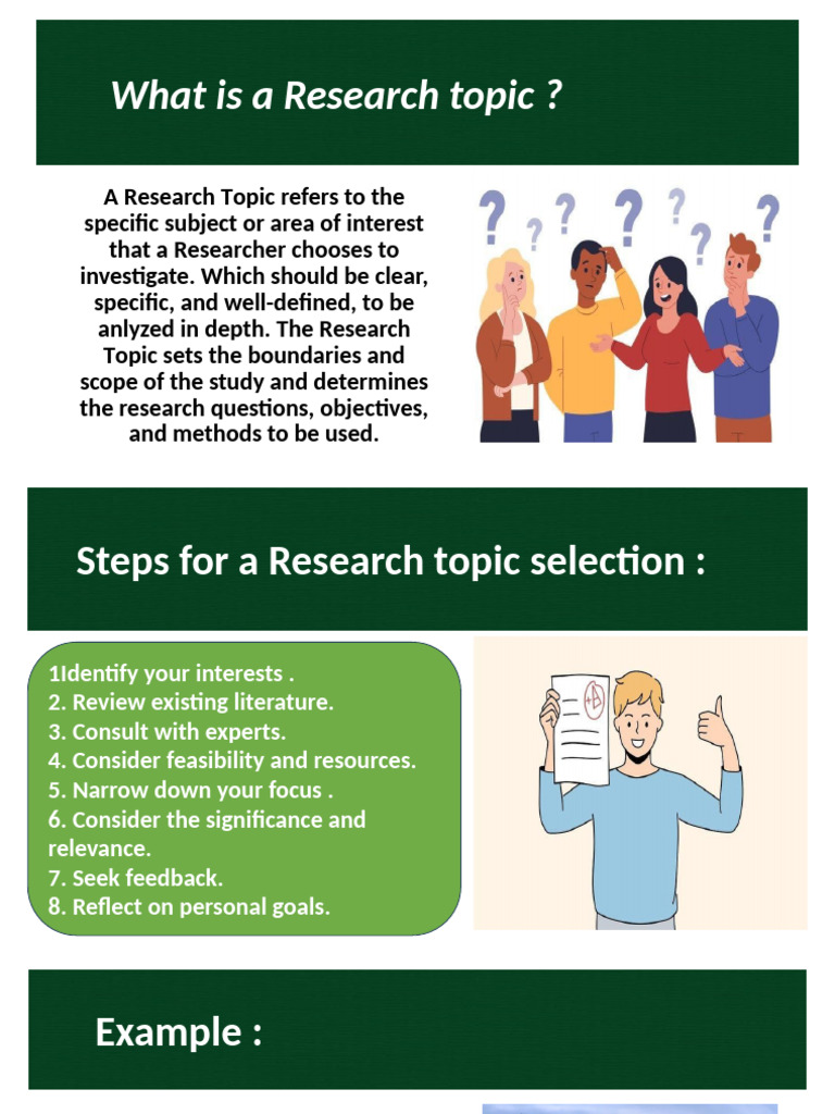 Steps to Select a Research Topic | PDF | Career & Growth | Art