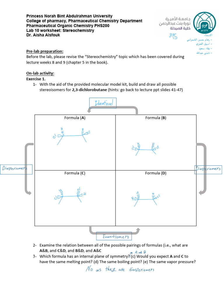 STEREOCHEMISTRY PRACTICE PDF visual data 2
