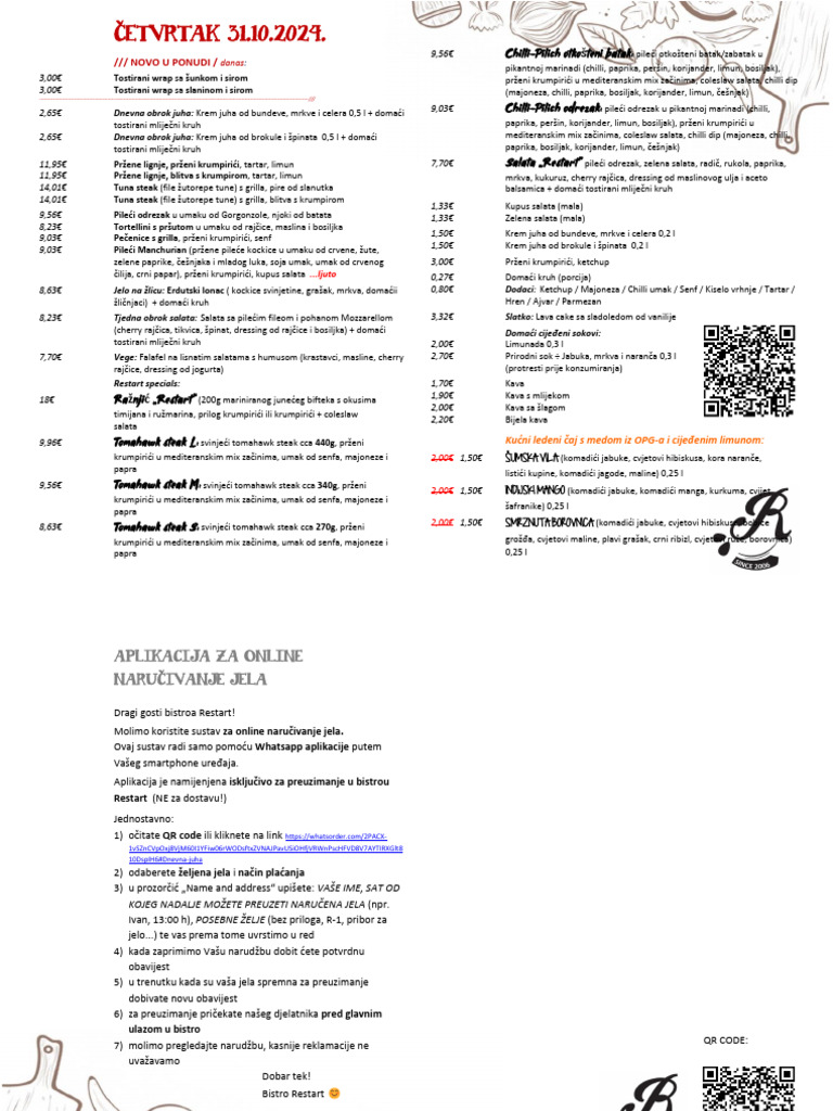 Menu HR | PDF