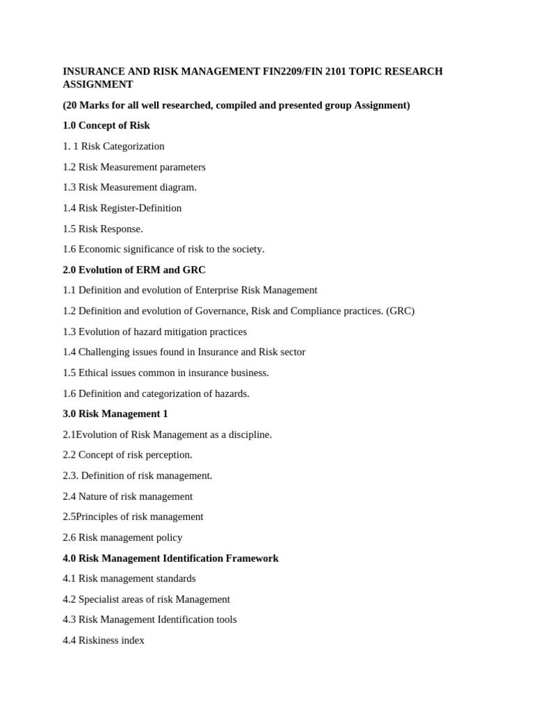 Comprehensive Guide to Insurance & Risk Management | PDF | Risk ...