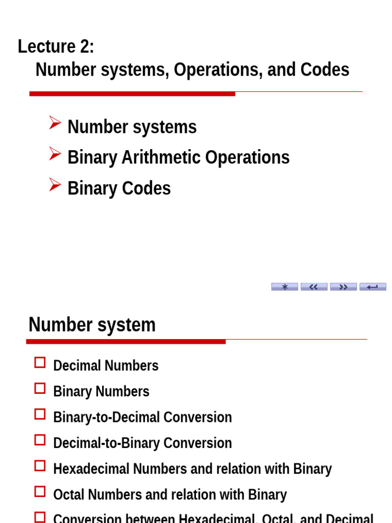 Lecture1B. Number System, Operation, and Codes | PDF | Subtraction ...