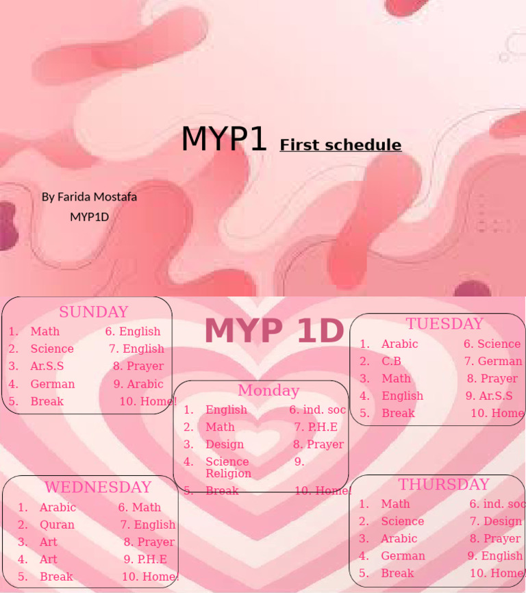 Schedule 1 pdf