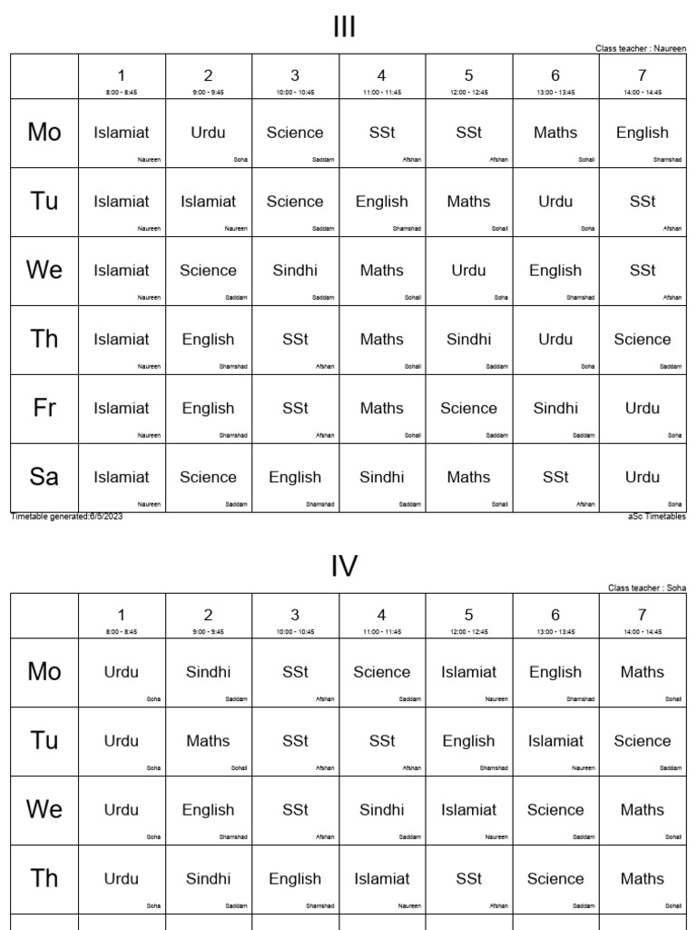 El Table Class