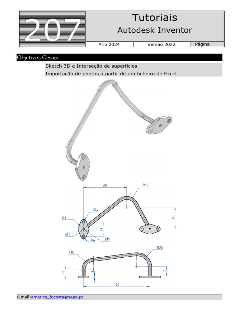 Tutoriais Autodesk Inventor 2022: Modelagem 3D | PDF