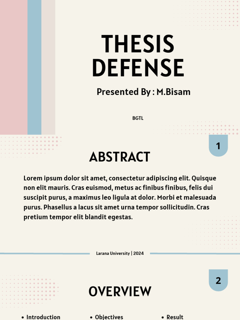 Thesis Defence (Bisam) | PDF | Methodology | Procedural Knowledge