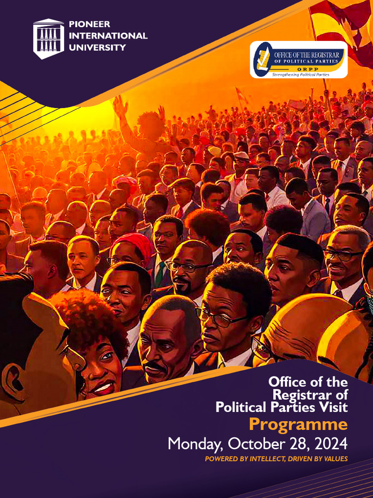 ORPP Visit Program at Pioneer University | PDF | Government | Political ...