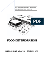 US Army Medical Course MD0723-100 - Food Deterioration