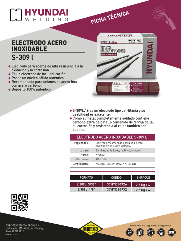 Electrodo S309L | PDF