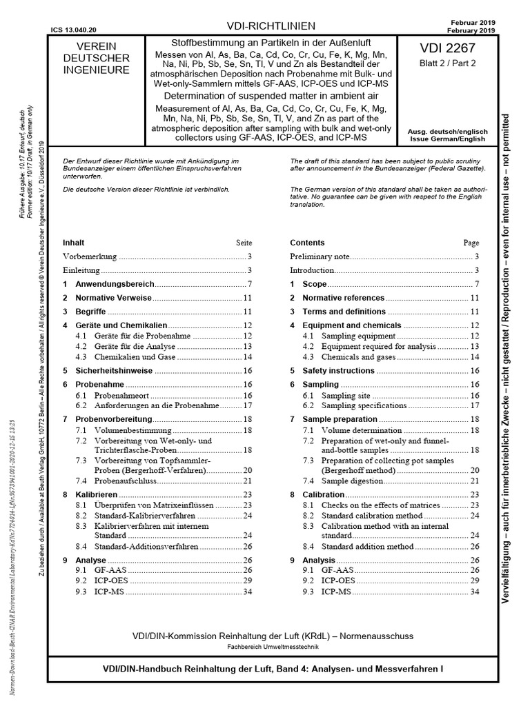 VDI 2267 Blatt 2 | PDF