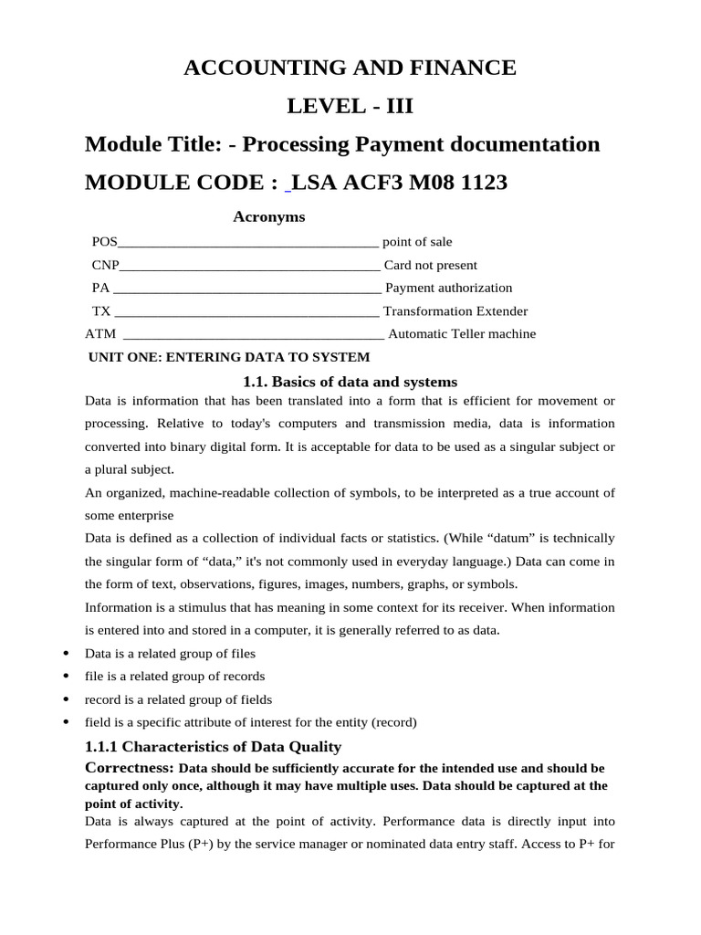 Payment Processing Documentation Guide | PDF | Debits And Credits ...