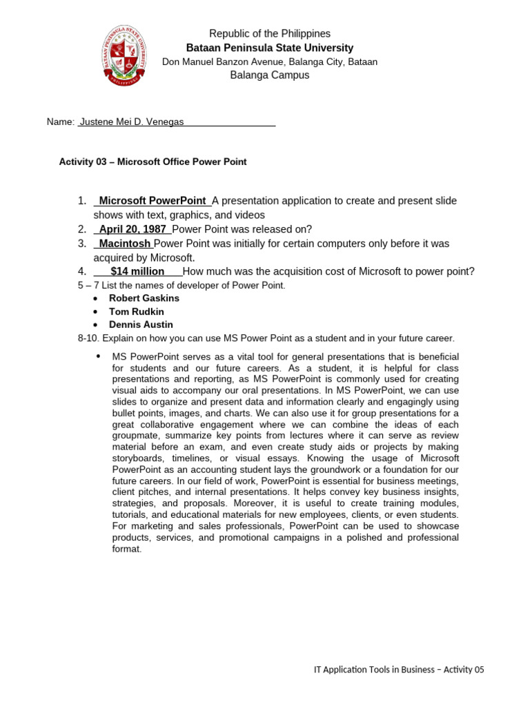 Activity 5 ms powerpoint pdf microsoft power point software