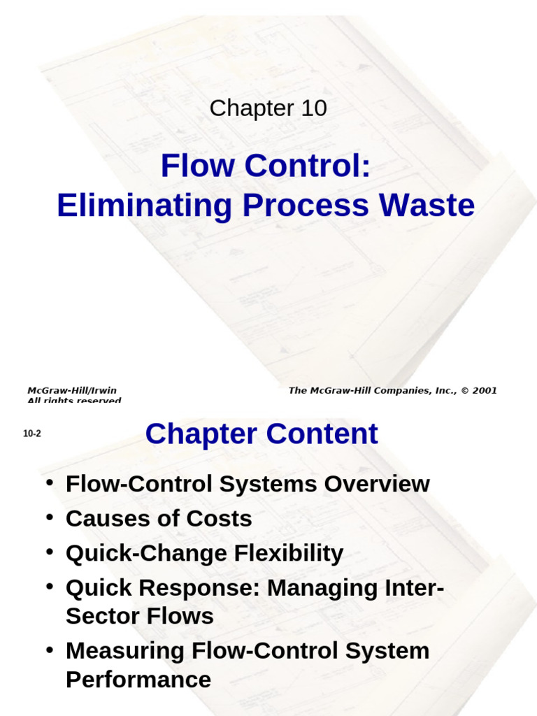 Chap010 Flow Control Eliminating Process Waste | PDF | Inventory ...