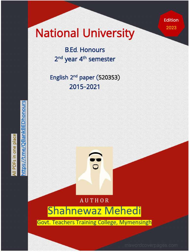 2nd Year 4th Sem Eng QB 2015-2021 | PDF | God In Islam | Hadith