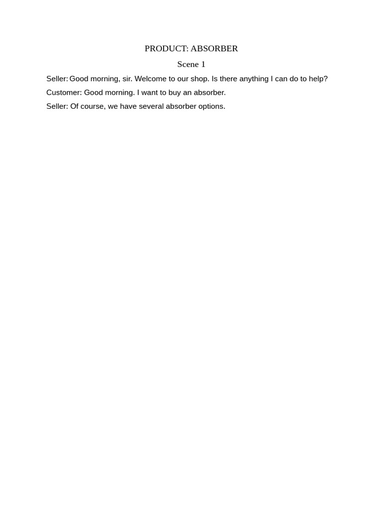 Absorber Purchase and Return Process | PDF