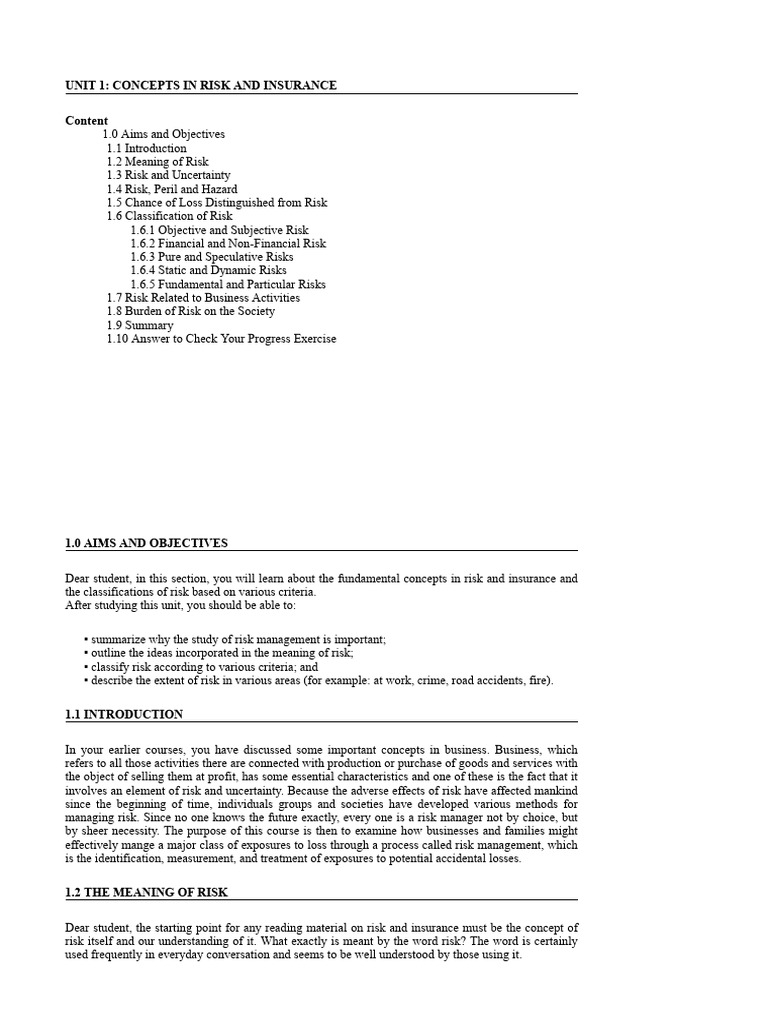 Understanding Dynamic Risk in Insurance | PDF | Risk | Risk Management