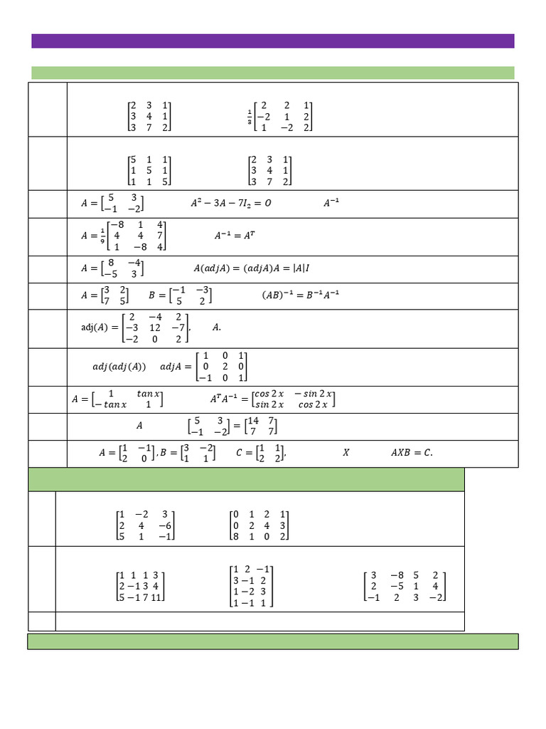 Matrix Applications and Exercises | PDF | Matrix (Mathematics ...
