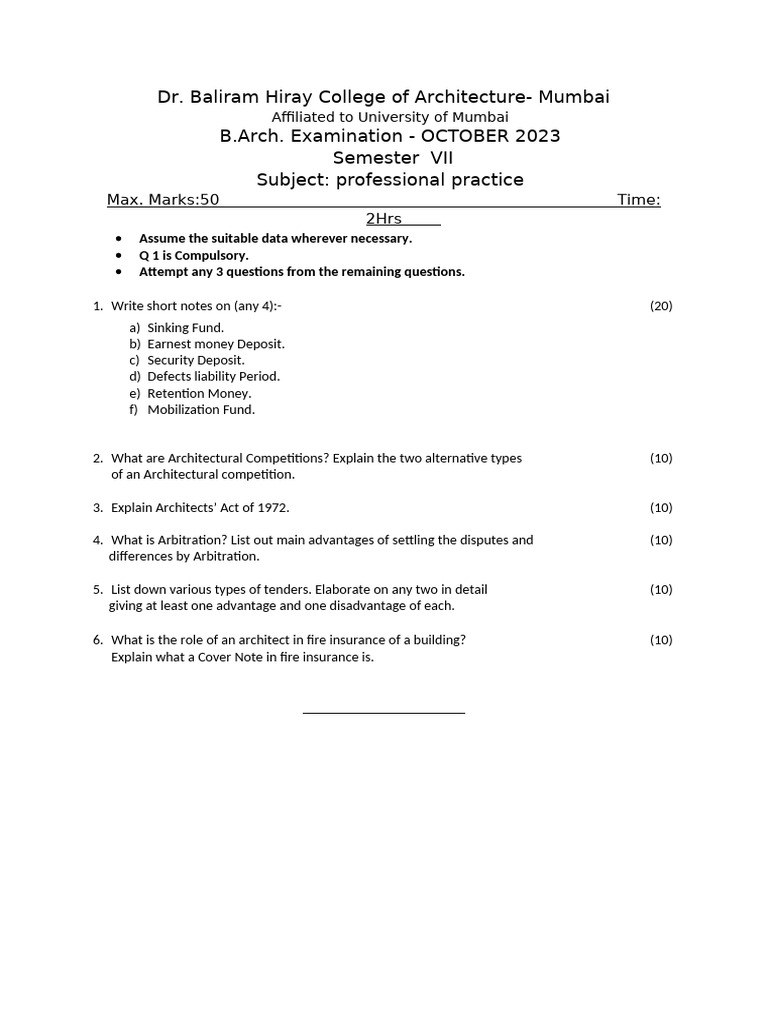 October 2023 - Sem 7 - PP | PDF