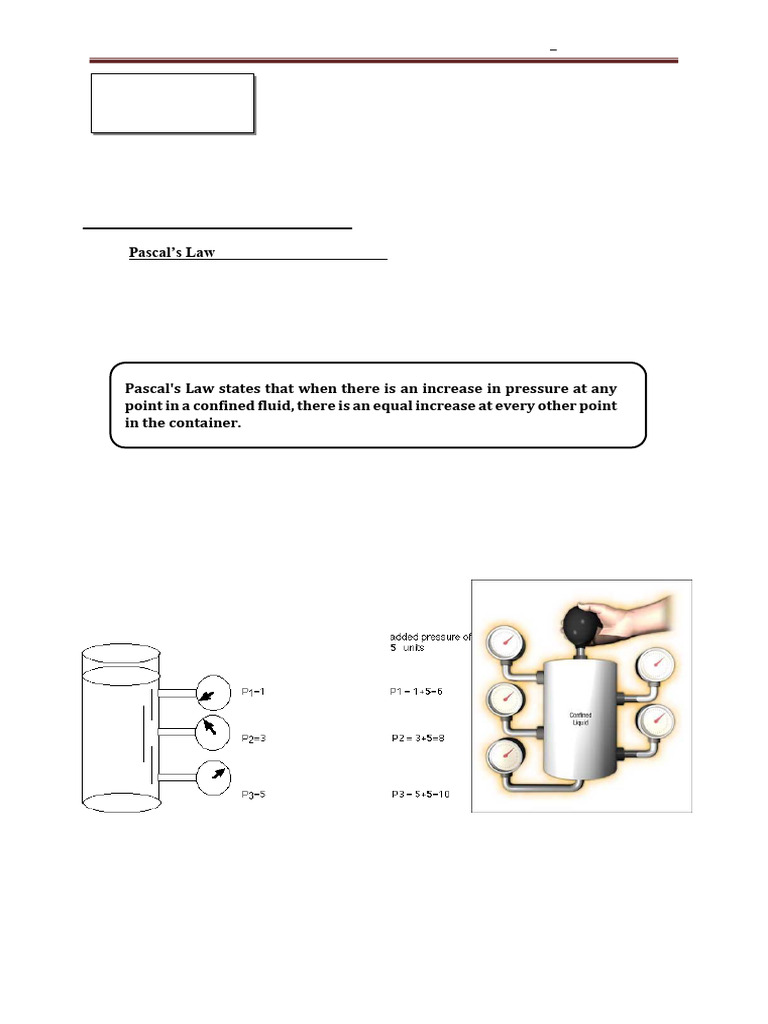 Topic 3 Fluid Statics Pdf Pressure Pressure Measurement