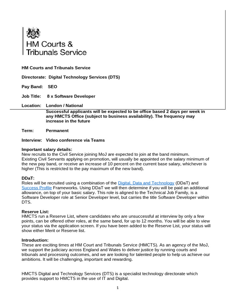 Software Developer - SEO - JD v5 | PDF | Web Development | Computing