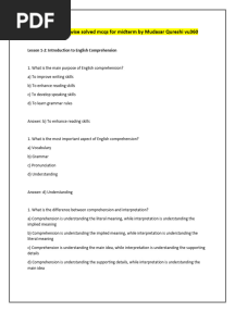 Eng101 Lesson Wise Solved Mcqs For Midterm by Mudasar Qureshi Vu360