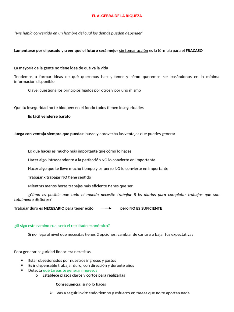 El Algebra de La Riqueza | PDF | Compartir (Finanzas) | Felicidad