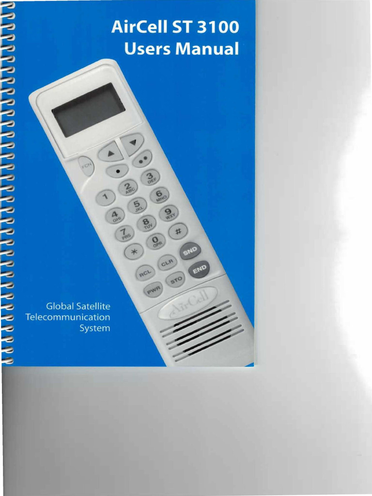 Manual AirCell ST 3100 PDF Telephone Transmitter