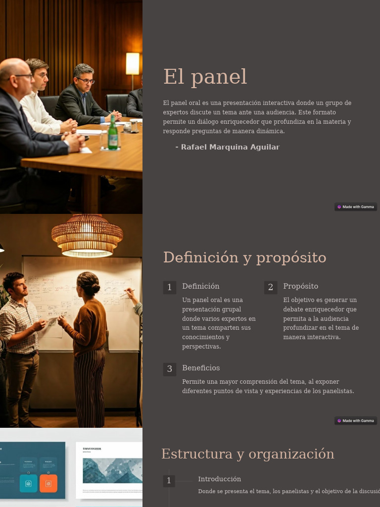 Panel Oral: Estructura y Técnicas Efectivas | PDF | Crecimiento ...