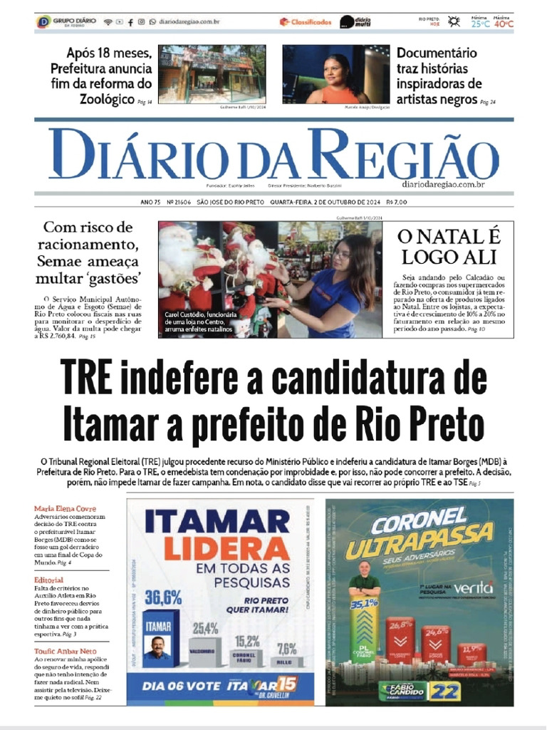 Diário Da Região 02 10 2024 | PDF