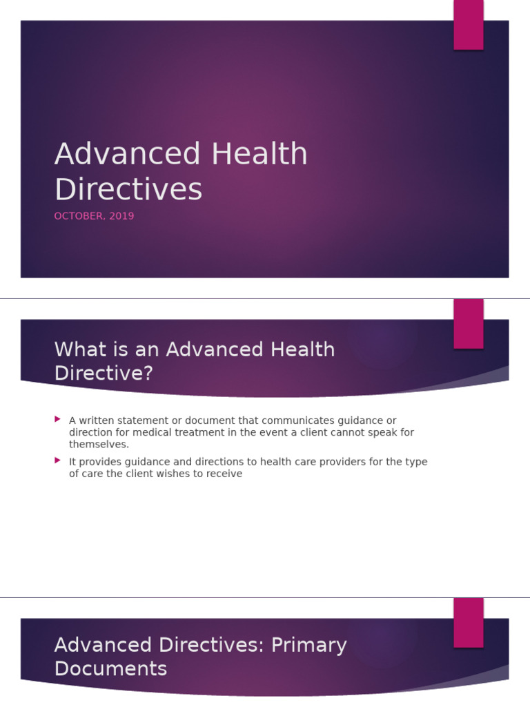 Understanding Advanced Health Directives | PDF | Cardiopulmonary ...