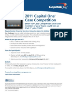 CAPITAL ONE 2011 FS Case Competition Flyer and Official Rules