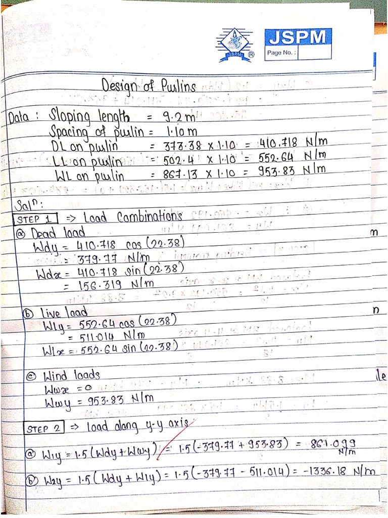 6) Design of Purline | PDF